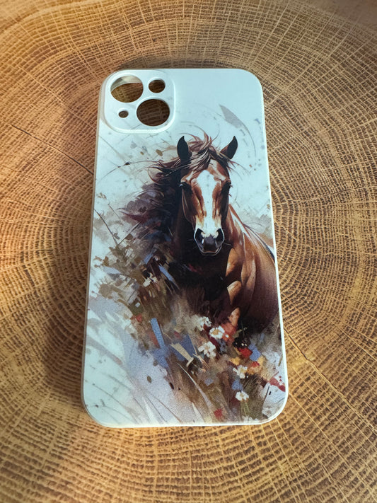 iPhone 14 or 15  Horse Galloping Soft Case