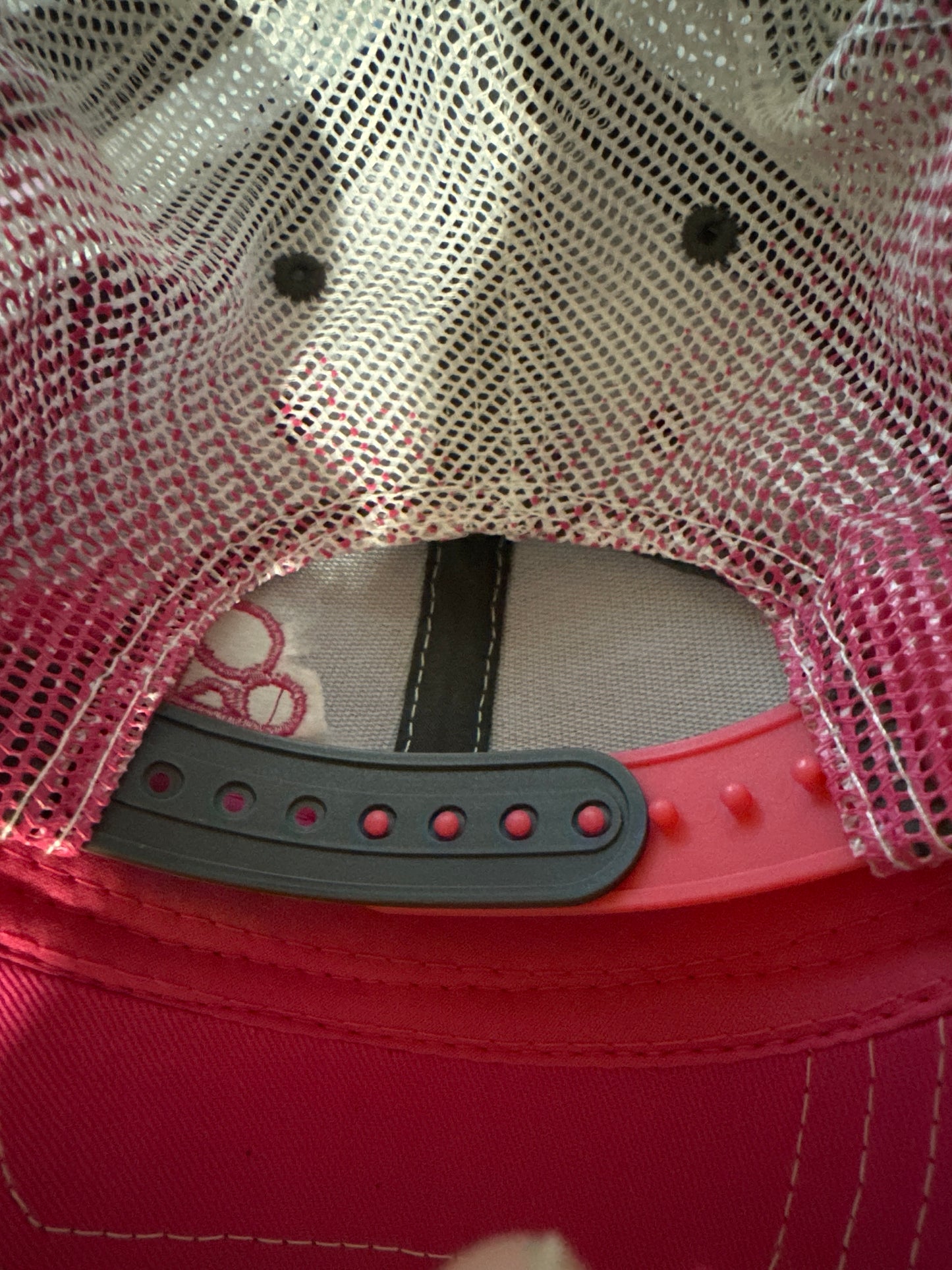 Paparazzi Mesh Pink & Gray Mesh Baseball Hat