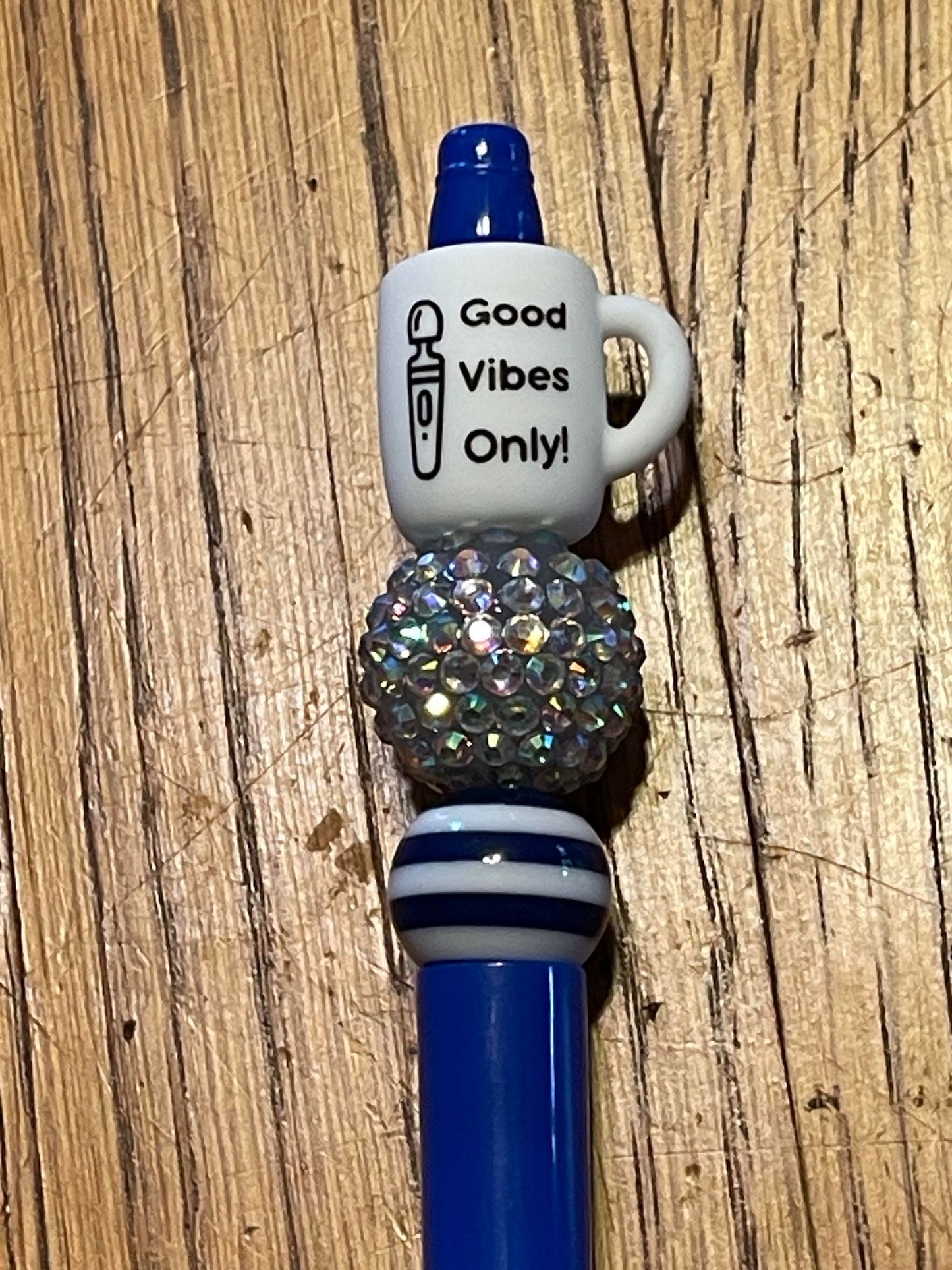 Good Vibes Only Beaded Ink Pen