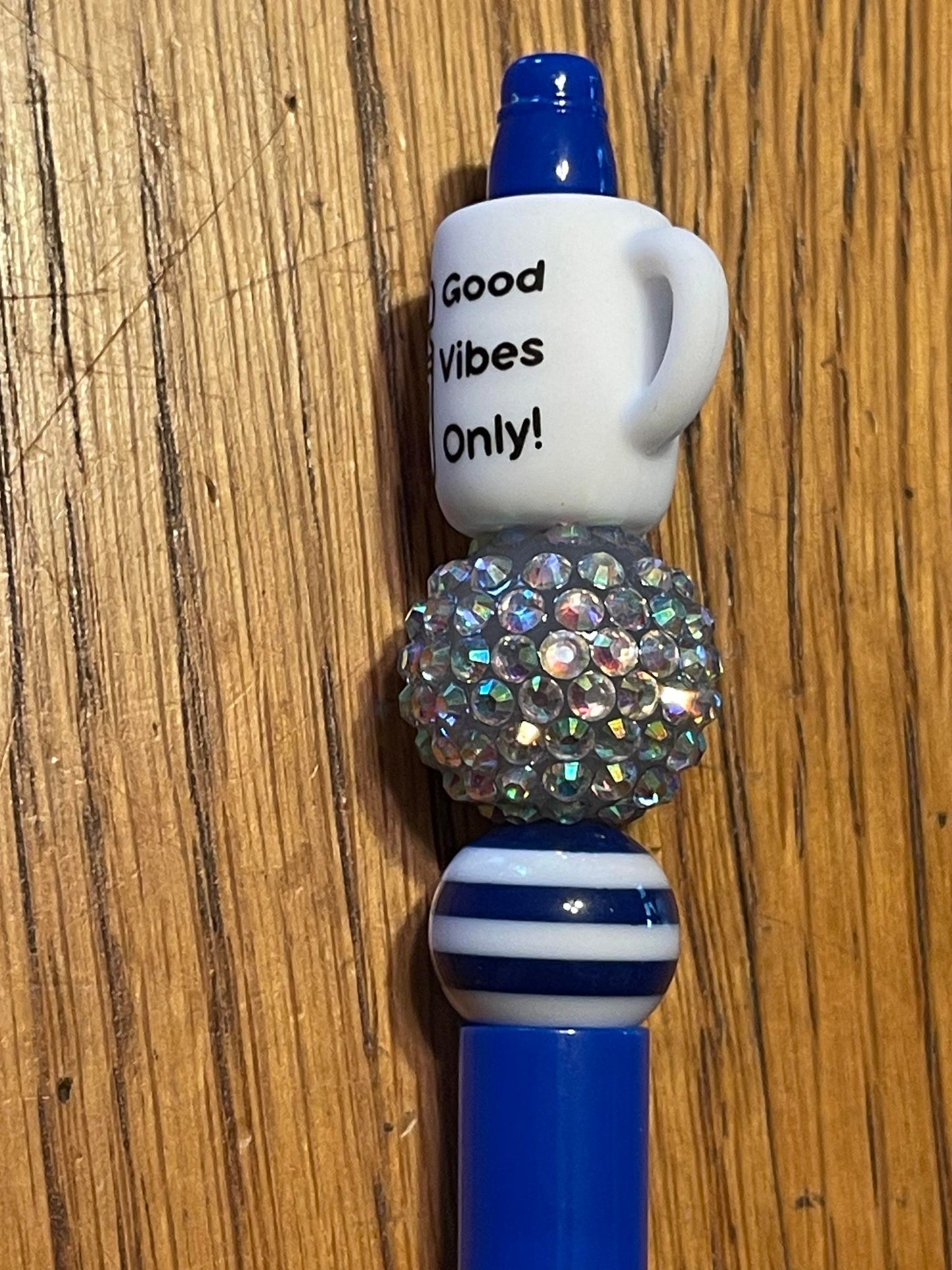 Good Vibes Only Beaded Ink Pen