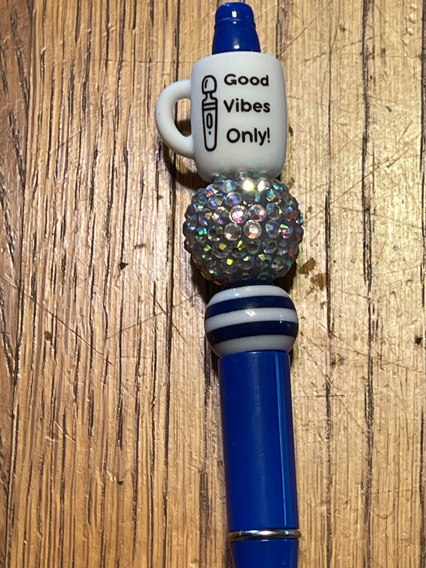 Good Vibes Only Beaded Ink Pen