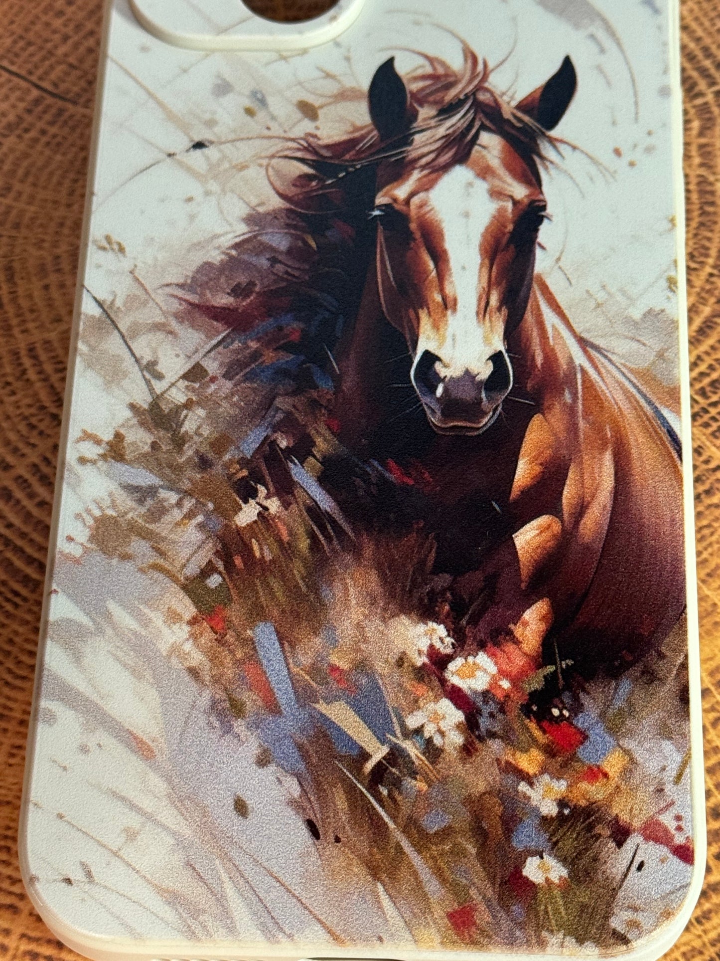 iPhone 14 or 15  Horse Galloping Soft Case