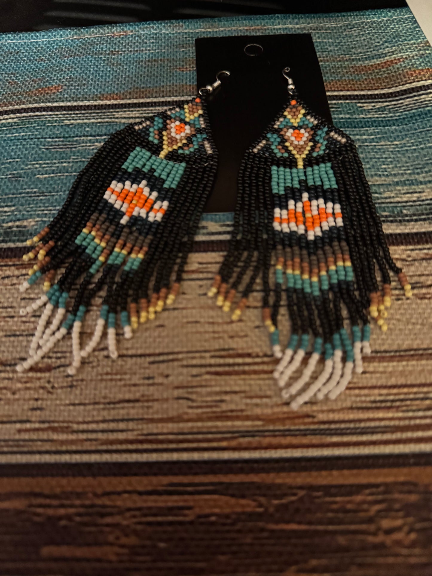 Bohemian Handmade Seed Bead Multicolor Earrings