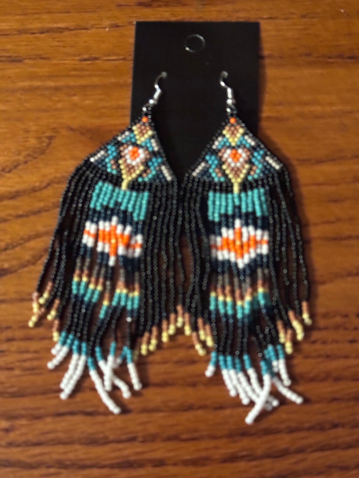 Bohemian Handmade Seed Bead Multicolor Earrings