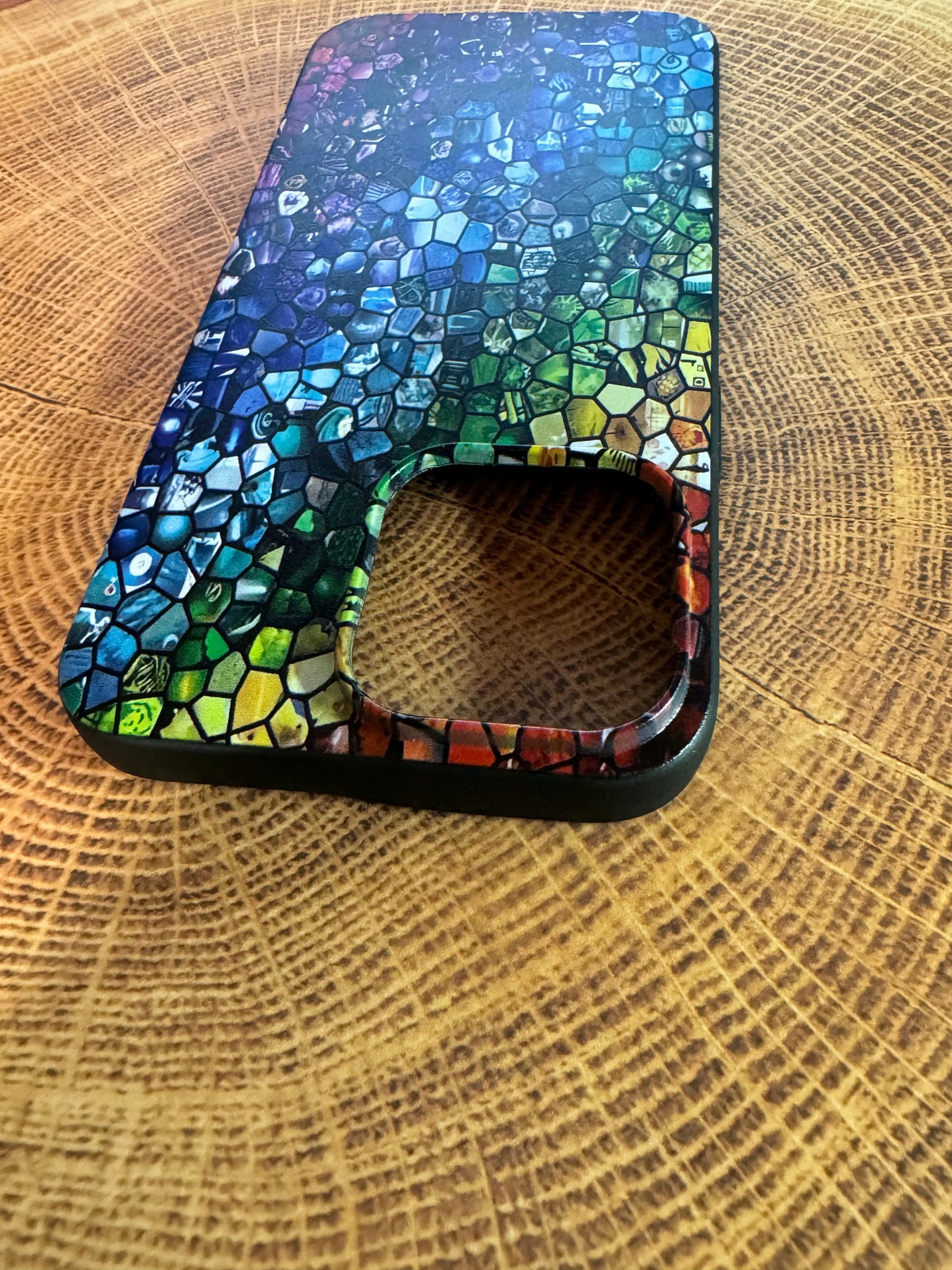 iPhone 14 15  Colorful Oil Spill Pattern TPU Soft Case