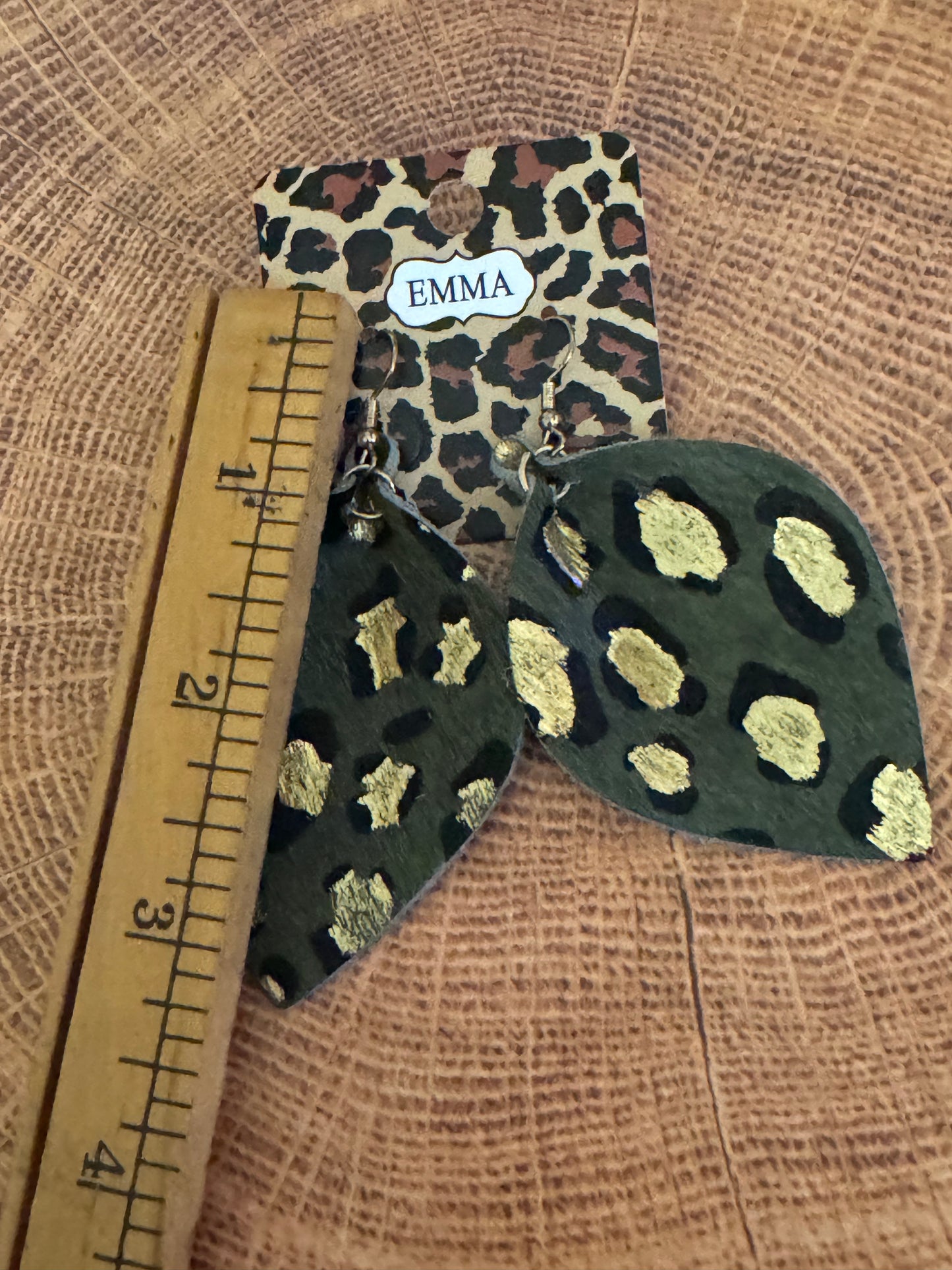 Emma Green Cheetah Print Multicolor Earrings