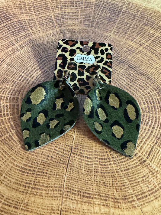 Emma Green Cheetah Print Multicolor Earrings