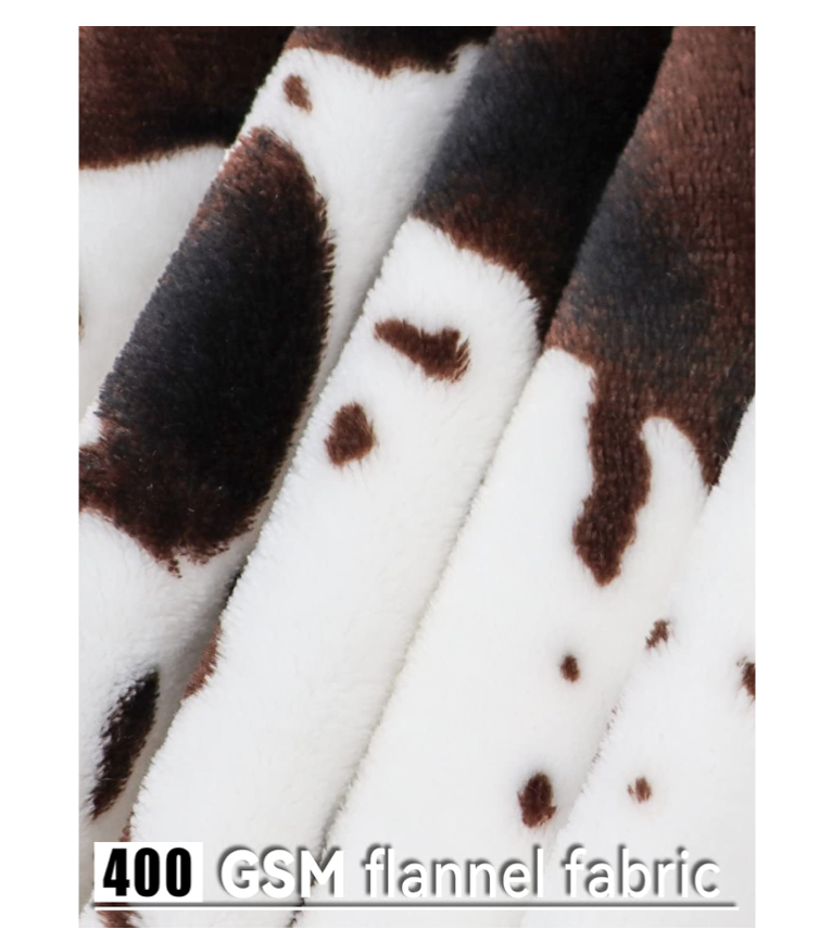 King Size Cow Print Multicolor  Blanket  Throw