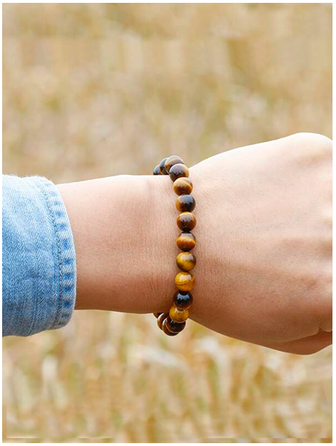 Real Tigers Eye Stretchy Bracelet