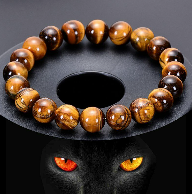 Real Tigers Eye Stretchy Bracelet