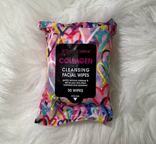 Betsey Johnson Collagen  Cleansing Facial Wipes