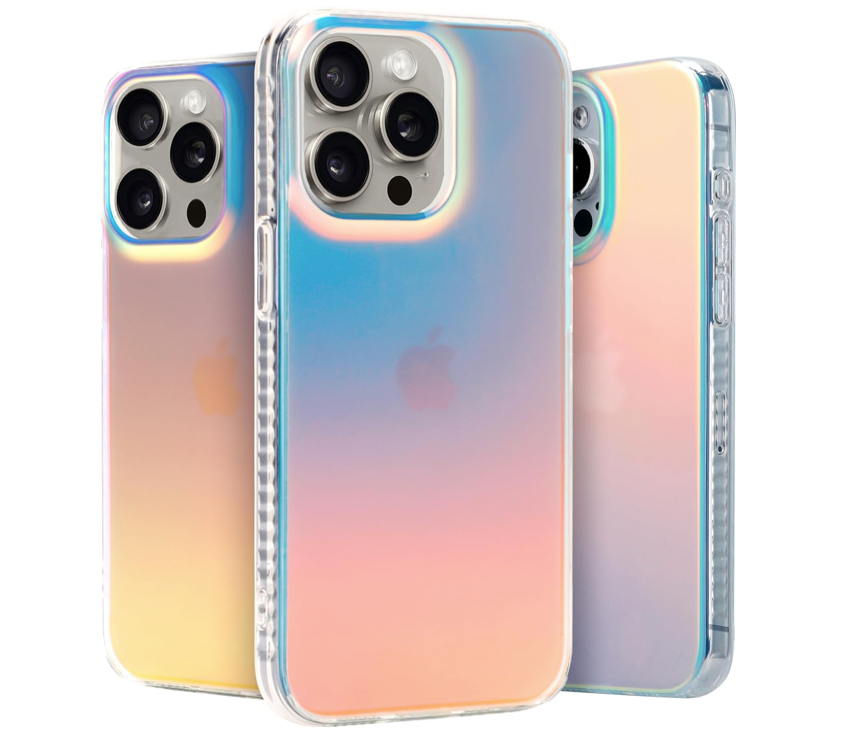 Holographic Iridescent iPhone 15 Pro Max Case
