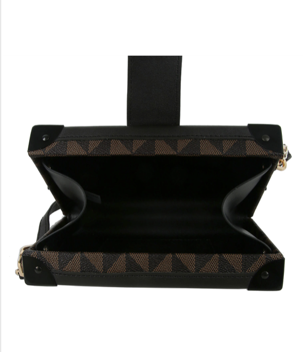 Luxury Monogram Triangle Clutch Lock  Handbag  Purse
