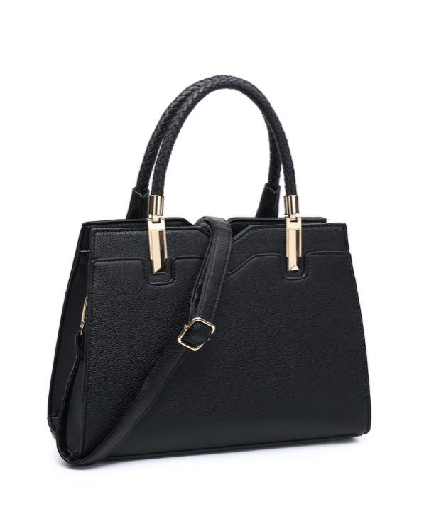 Fashion Black Tote Handbag