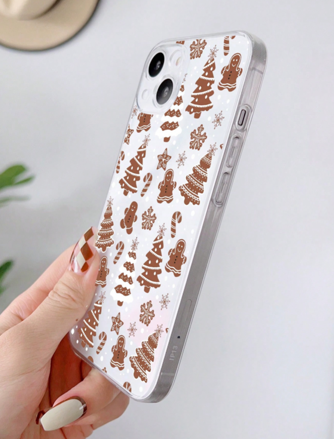 Christmas Gingerbread Pattern iPhone 15 Pro Max Soft Case