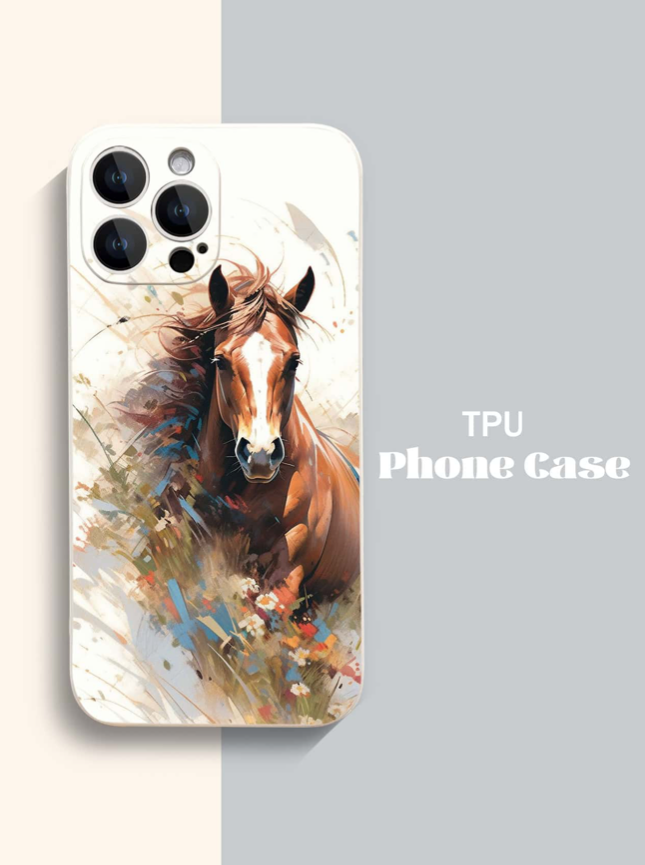 iPhone 14 or 15  Horse Galloping Soft Case