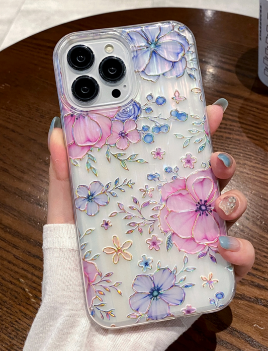 iphone 15 Pro Max Case Floral Pattern Multicolor