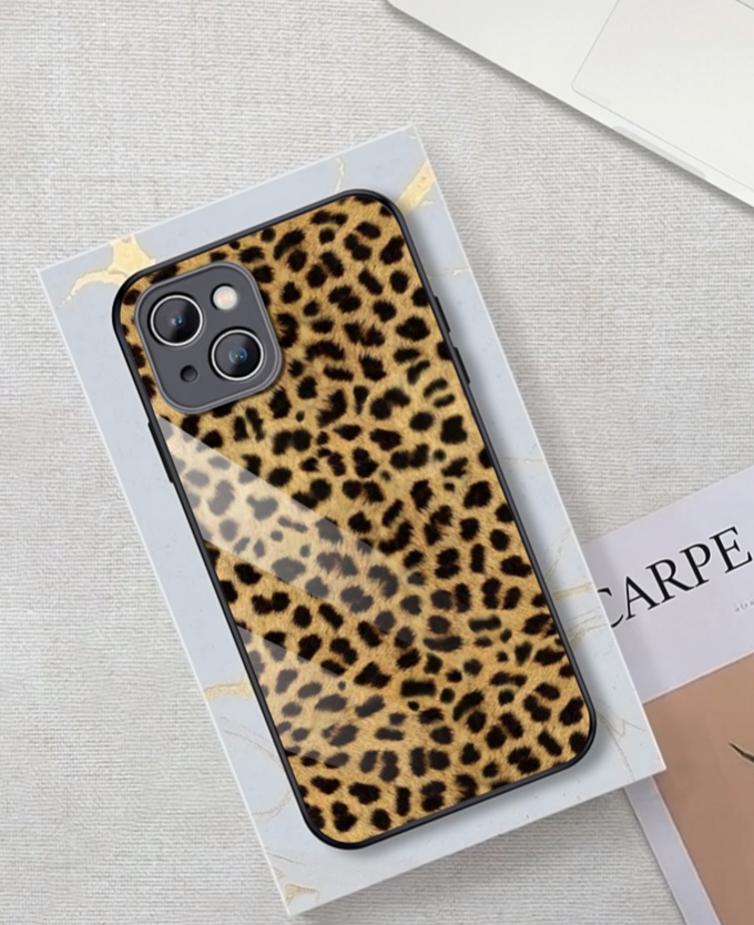 iPhone 14 Leopard Print Brown Black Patter Soft Case