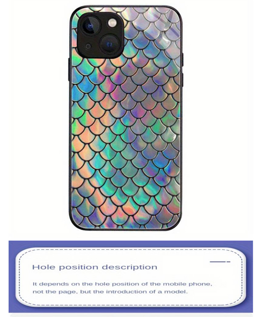 Mermaid Scale Multicolor IPhone Soft  Case