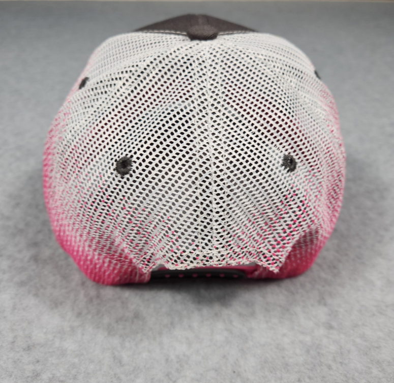 Paparazzi Mesh Pink & Gray Mesh Baseball Hat