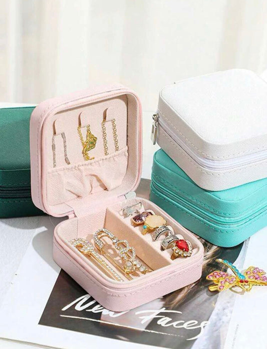 Green Travel Jewelry Case