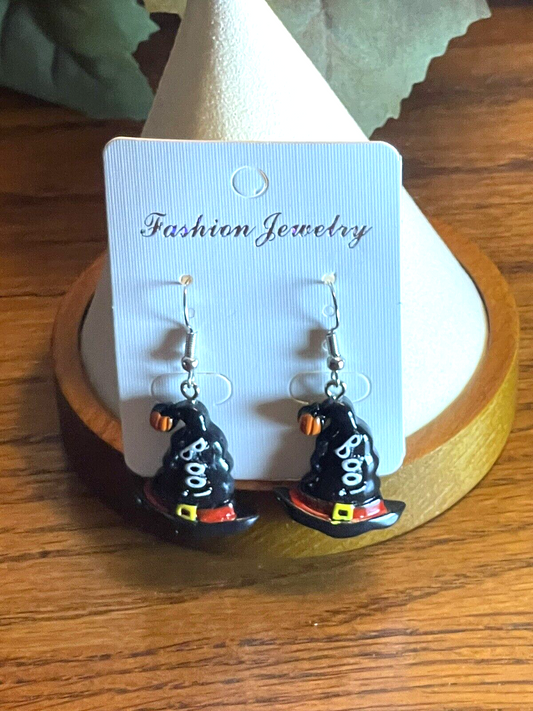 Halloween Pumpkin   ~   Boo   ~    Witch Multicolor Earrings