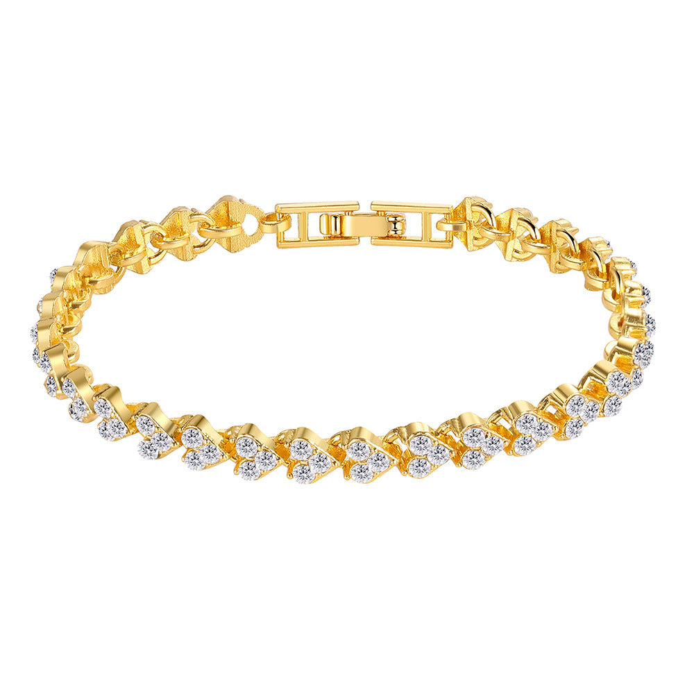 My Heart is Full of Love Cubic Zirconia Bracelet