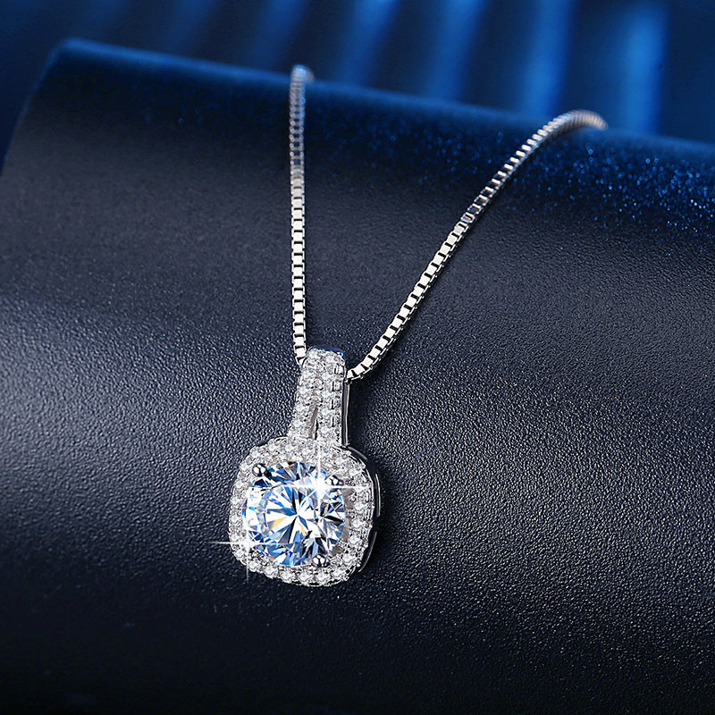 Cubic  Zirconia Silver  Necklace