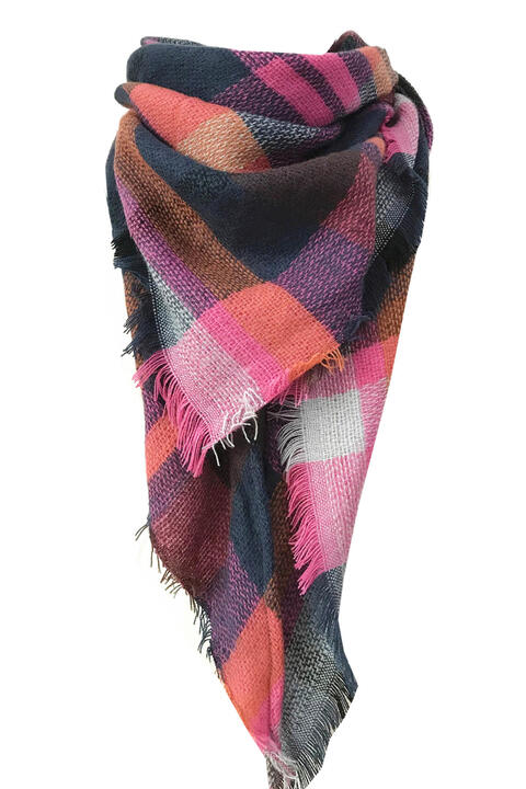 Plaid Imitation Cashmere Scarf