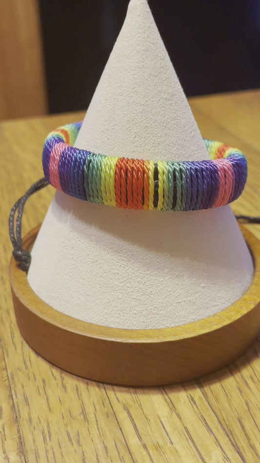 Friendship Rainbow 🌈 PRIDE Drawstring LGBTQ Bracelet