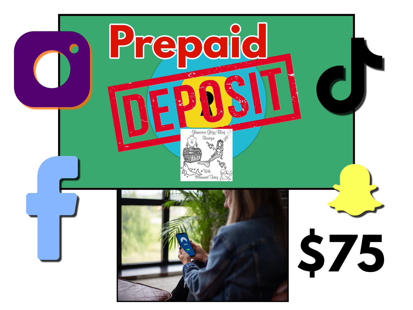 Prepaid Deposit - New Customers  $75