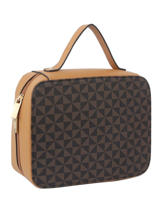 Fashion Monogram iPad, iPad mini, Bible Case Bag  -  BROWN