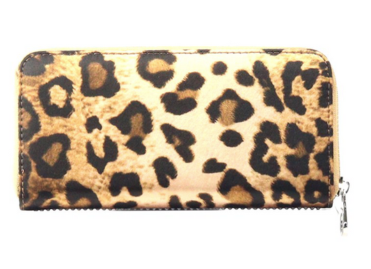 Fashion Wallet  Bling Bling Cheetah Print Multicolor