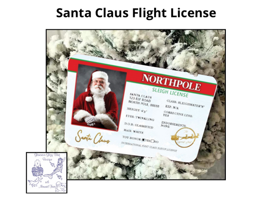 Lost Santa Claus Drivers Flight License    🔥 HOT Seller 🔥   SALE   🔥