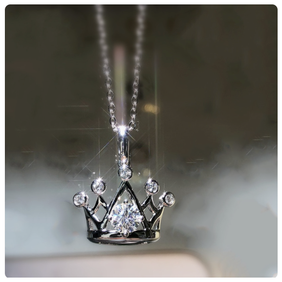 True Royalty Crown   ~    Cubic Zirconia Necklace     🔥   RESTOCKED     🔥