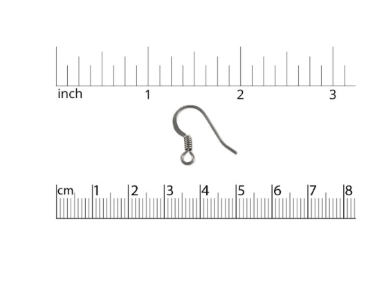 Stainless Steel French Fish hook with Spring Earring replacement Service    (   One Pair    )  choose color