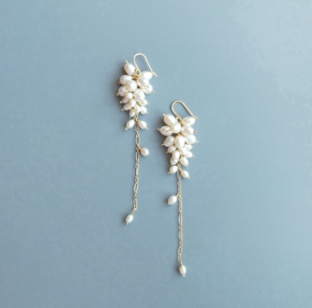 Genuine  Freshwater Pearl   925 Sterling Silver  Earrings