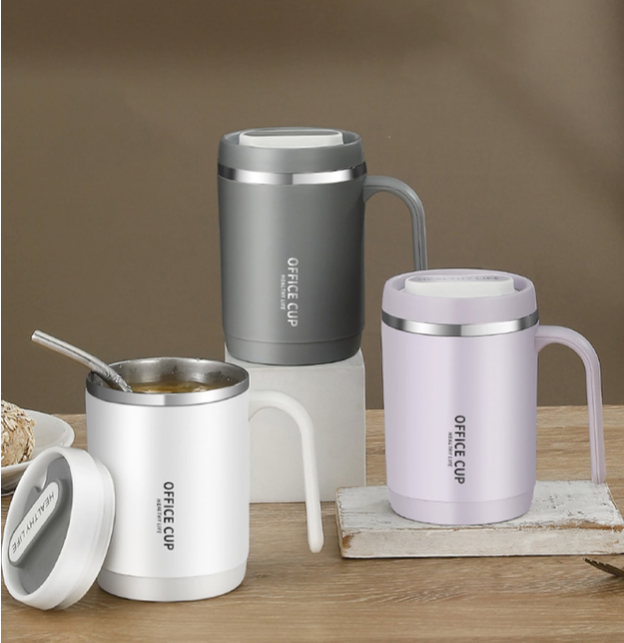 Coffee Tumbler Mug Stainless Steel with Straw