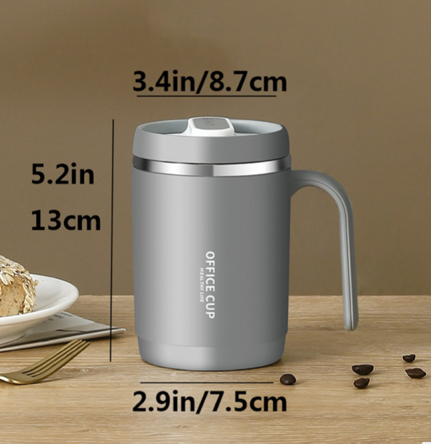 Coffee Tumbler Mug Stainless Steel with Straw