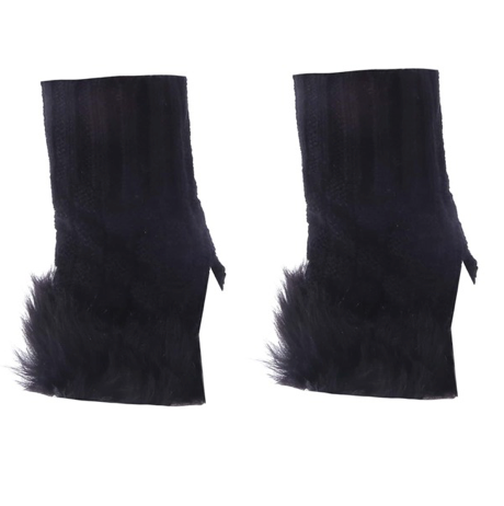 Women Fingerless Fur  Gloves      (   choose color   )