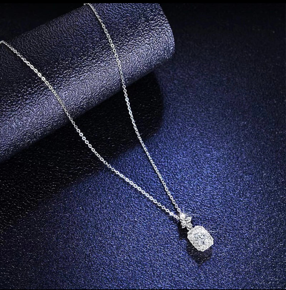 1 carat Moissanite Pendant Necklace